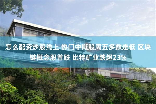 怎么配资炒股线上 热门中概股周五多数走低 区块链概念股普跌 比特矿业跌超23%